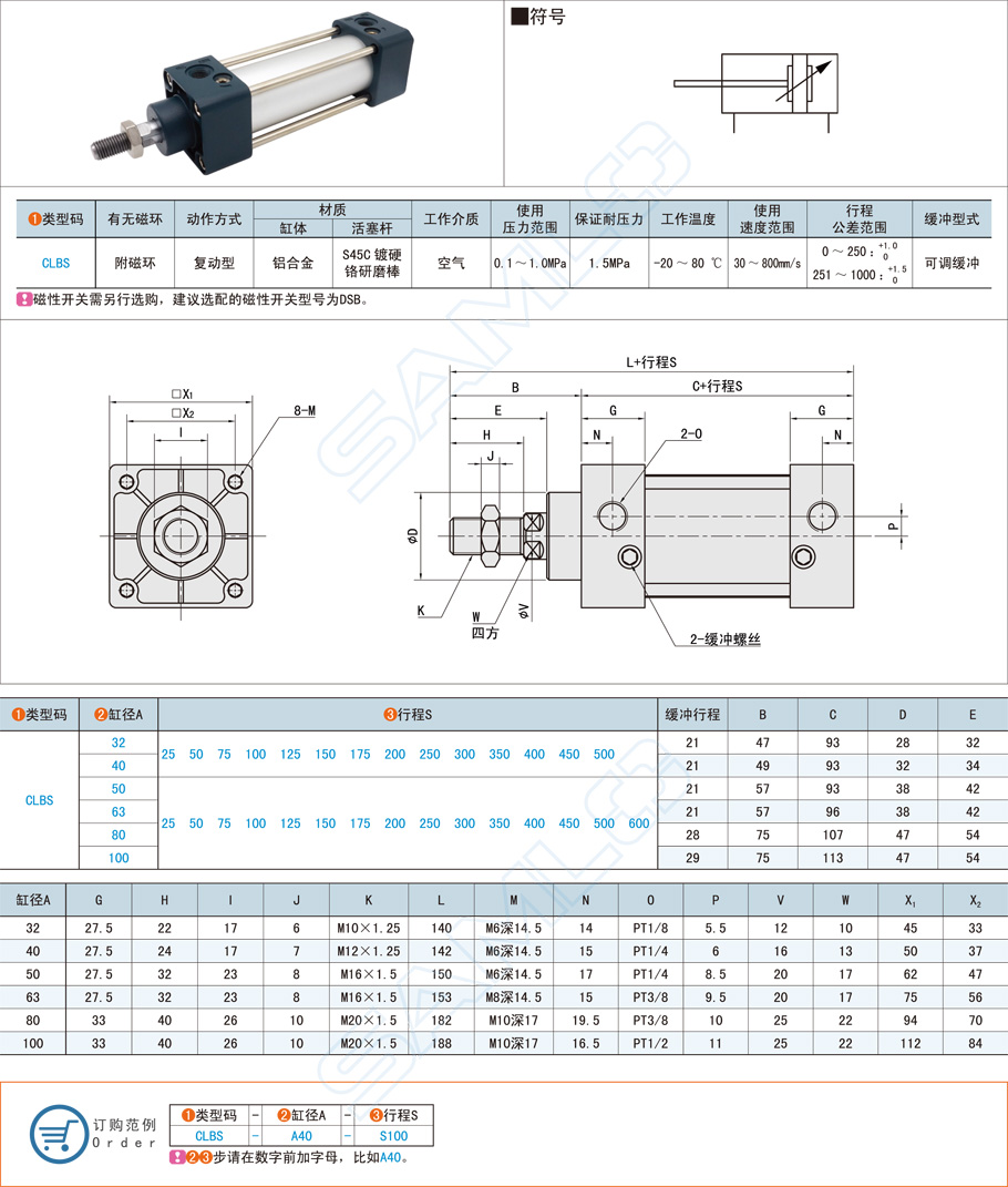 標準氣缸的詳細功能特點介紹 標準氣缸的詳細功能特點介紹