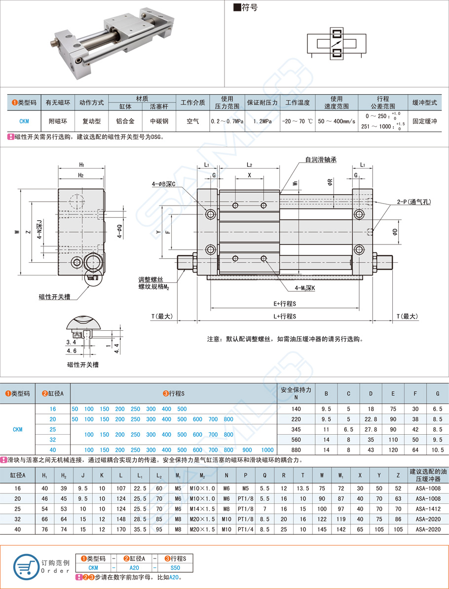 磁耦合無桿氣缸的動作方式有哪些 磁耦合無桿氣缸的動作方式有哪些